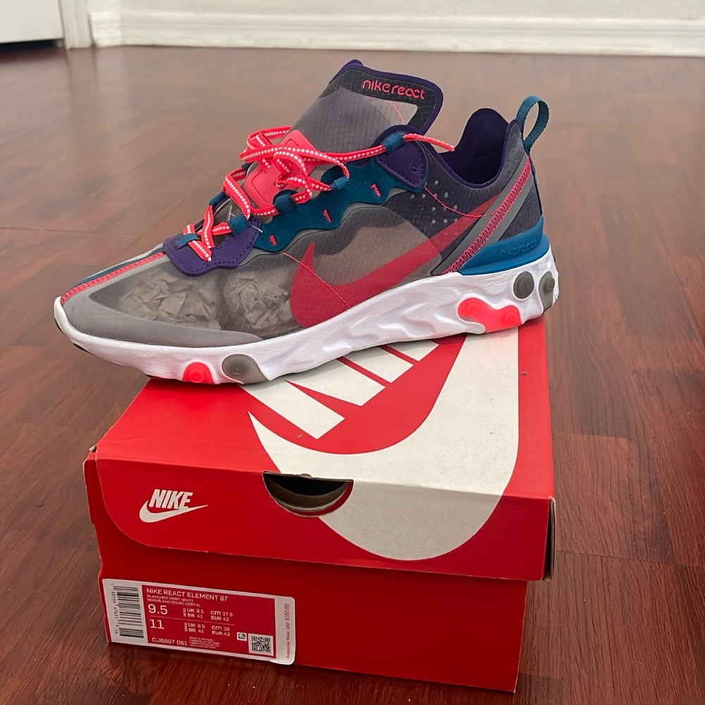 Nike React Element 87 Red Orbit Size 9.5